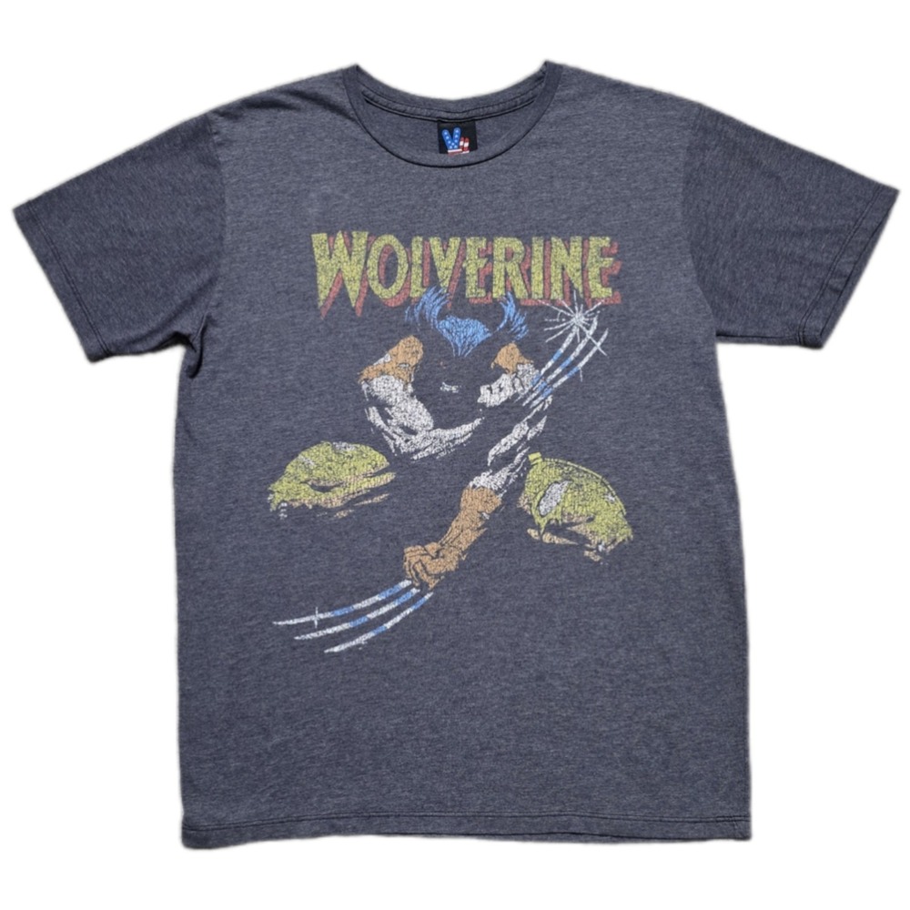 Vintage 90s Wolverine Sam Keith‎ Distressed T-Shirt X-Men Marvel Comics Mens S